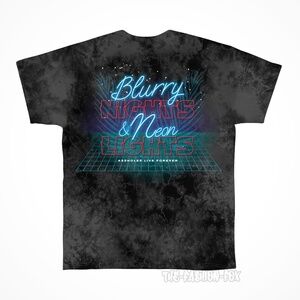 Assholes Live Forever ALF Blurry Nights Foggy Night Tie Dye Tee T-Shirt Unisex L